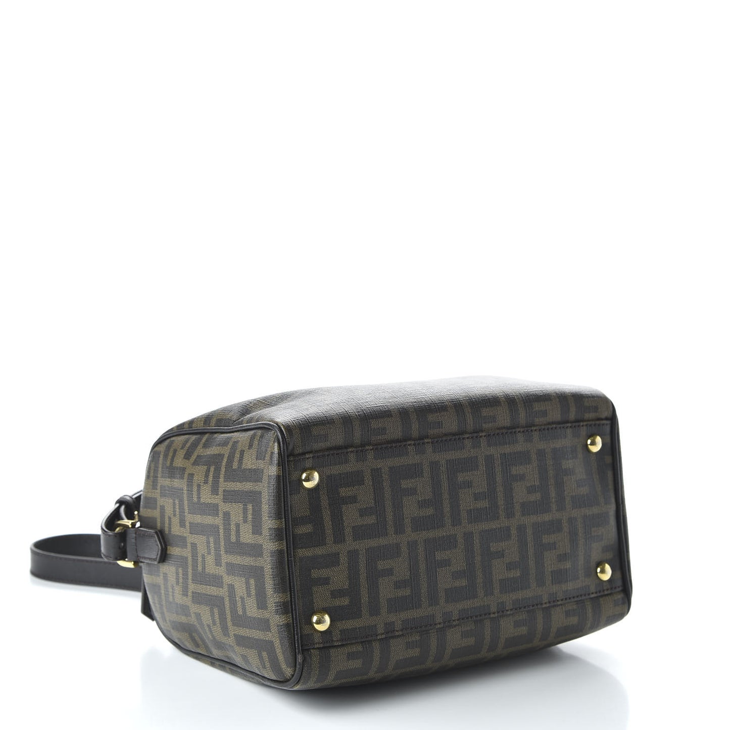 Zucca Spalmati Vitello Elite Medium Convertible Boston Satchel Tobacco Ebano