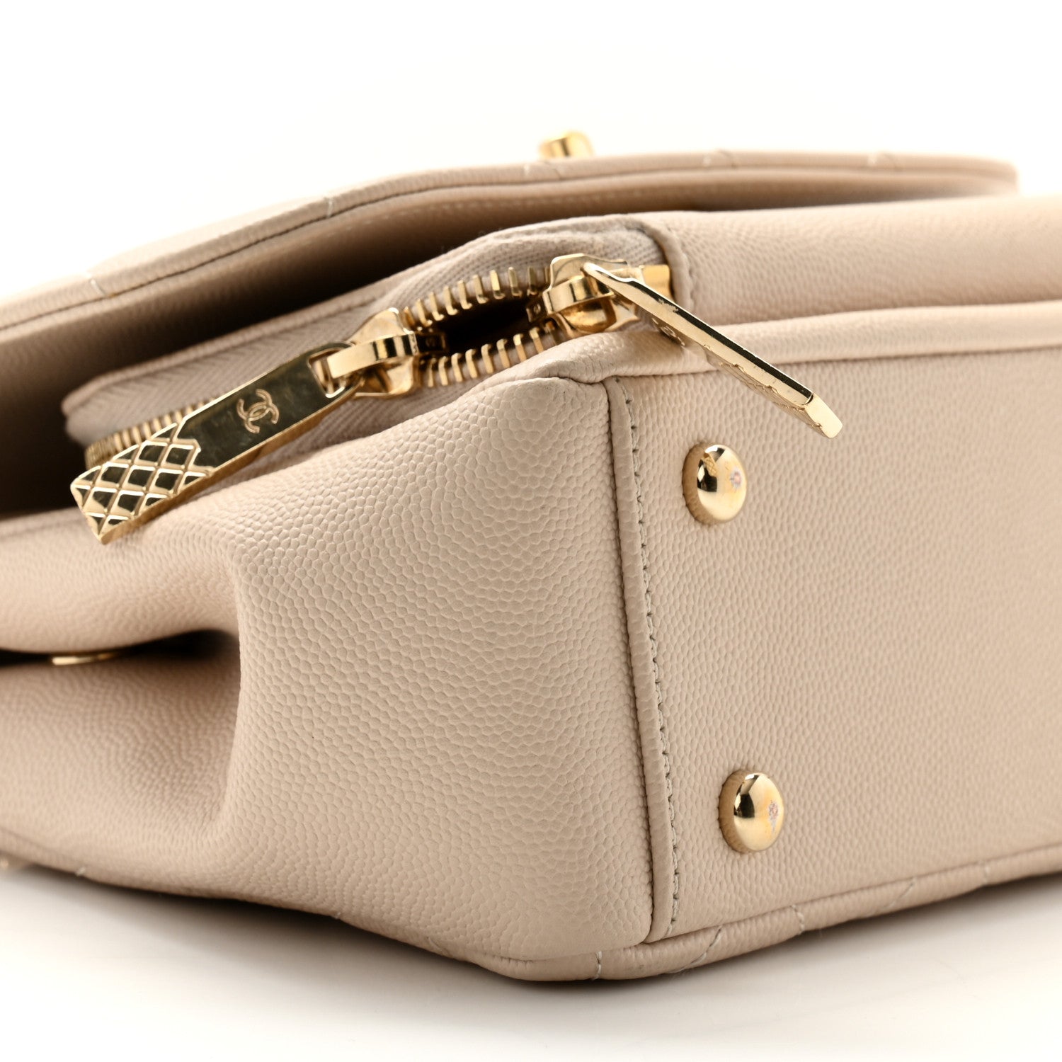 Chanel Caviar Quilted Small Business Affinity Flap Beige 9 of 12