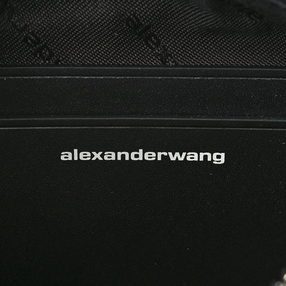 Alexander Wang Mesh Crystal Rhinestone Mini Heiress Pouch Black Silver 6 of 10