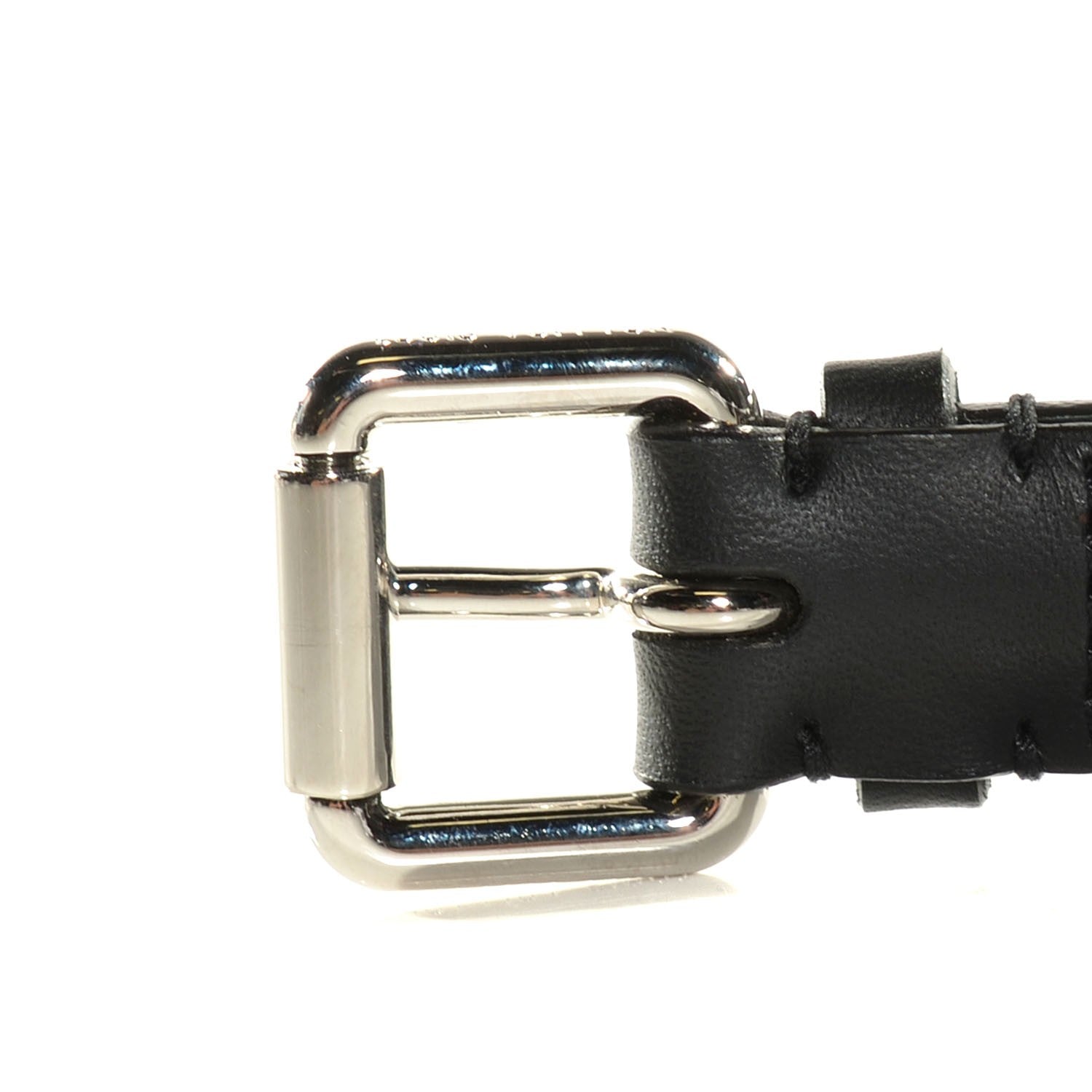 Louis Vuitton Leather Spike 20mm Belt 85 34 Black 12 of 12