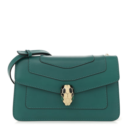 Bulgari Calfskin Serpenti Forever Crossbody Bag Emerald Green 1 of 11