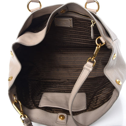 Prada Vitello Daino East West Tote Pomice 6 of 13