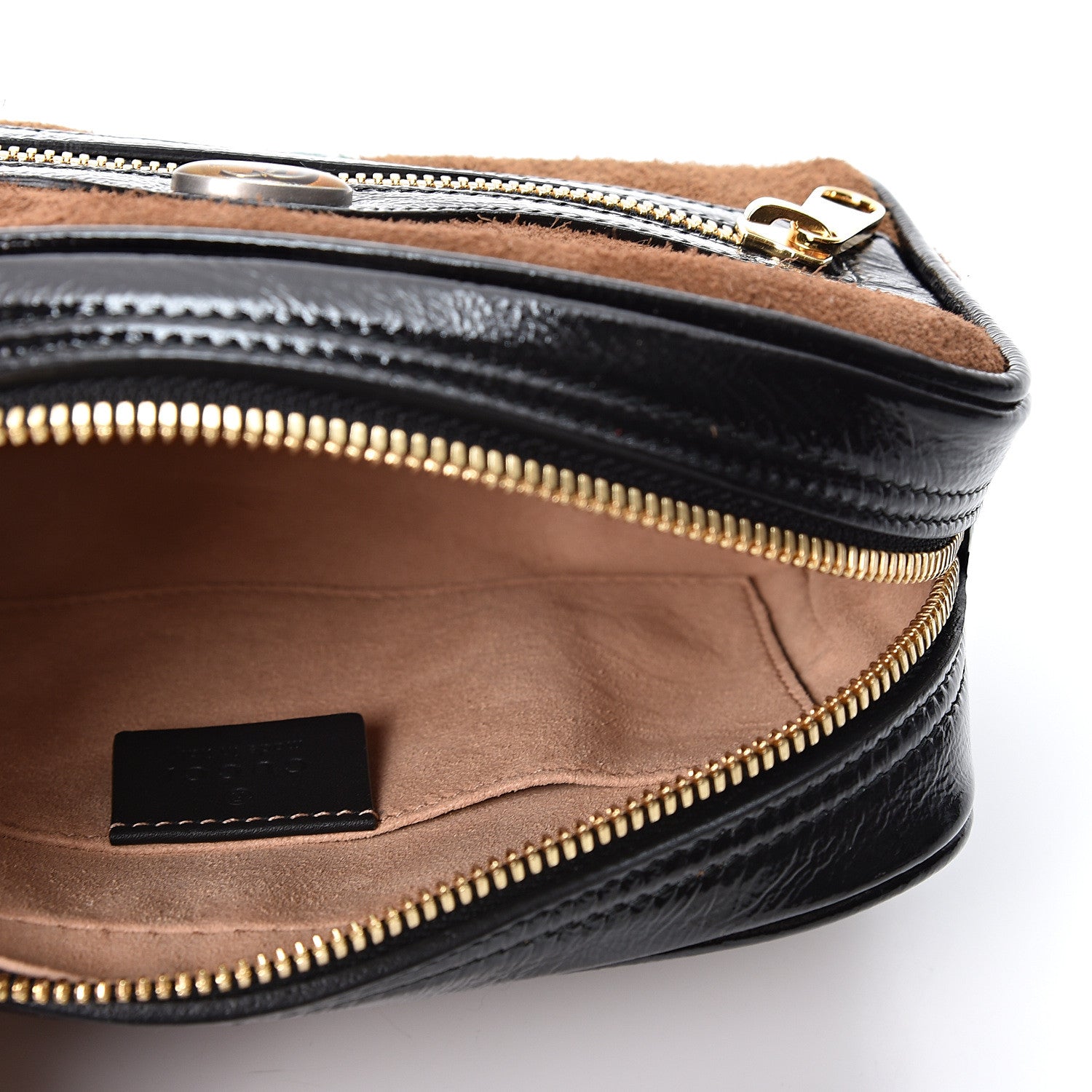 Gucci Suede Small Ophidia Belt Bag 85 34 Brown 4 of 11