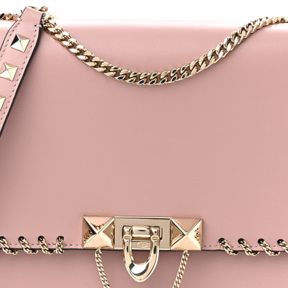 Valentino Garavani Vitello Groumette Small Rockstud Demilune Shoulder Bag Lipstick 7 of 10