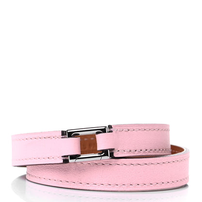 Hermes Swift Rivale Double Tour Bracelet T3 Rose Sakura 3 of 4