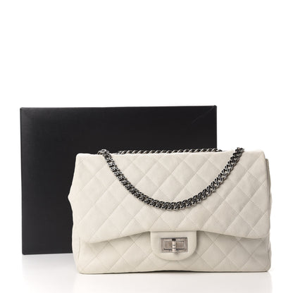Chanel Washed Caviar Quilted 2.55 Reissue 226 Bijoux Chain Flap White 11 of 11