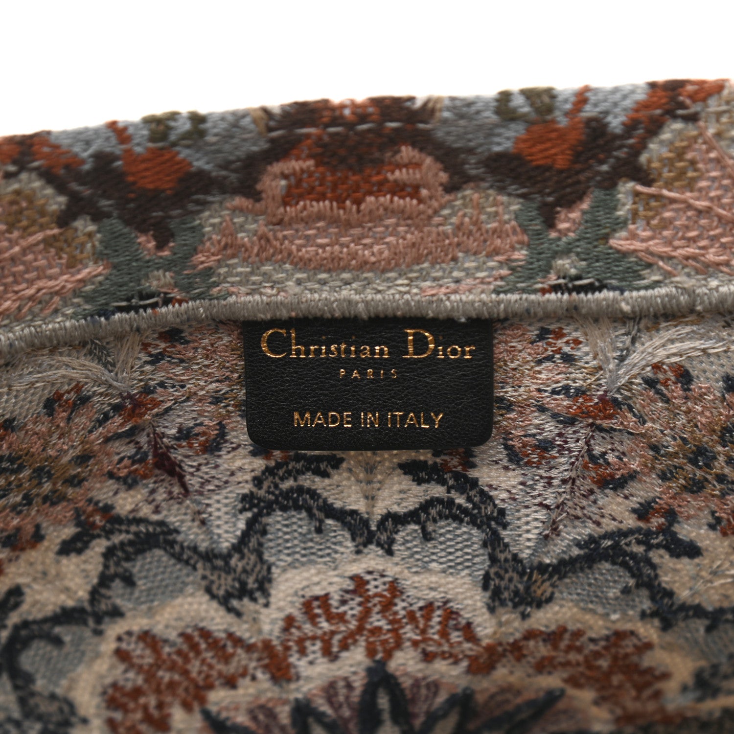 Christian Dior Canvas Embroidered Large KaleiDioroscopic Book Tote Multicolor 6 of 10