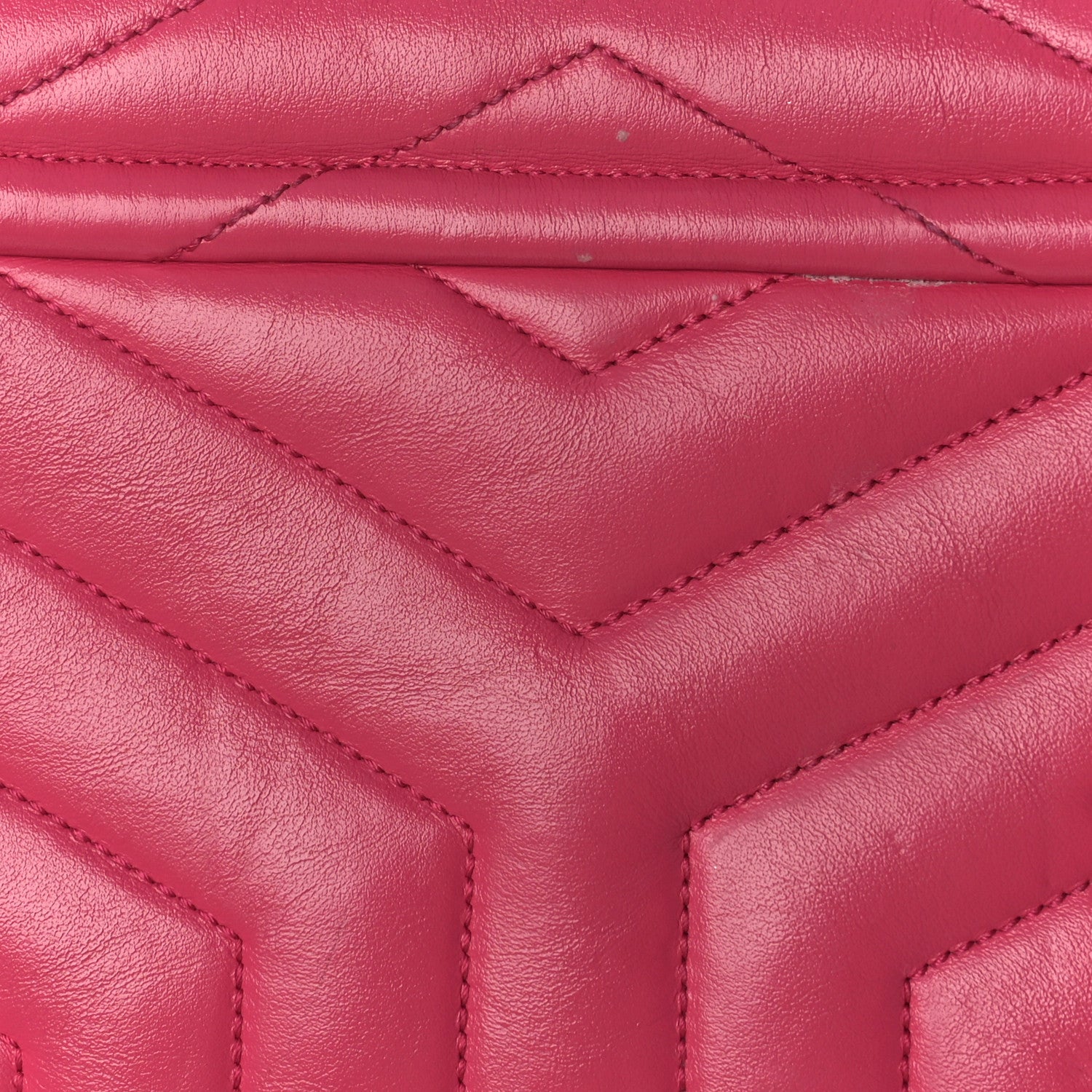 Saint Laurent Calfskin Y Quilted Monogram Small Loulou Chain Satchel Fresh Fuchsia 14 of 15