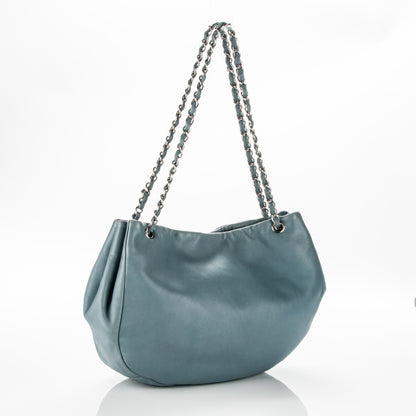 Chanel Lambskin Sensual Hobo Blue 3 of 10