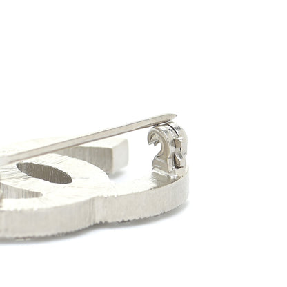 Chanel Crystal Baguette CC Mini Brooch Silver 4 of 6