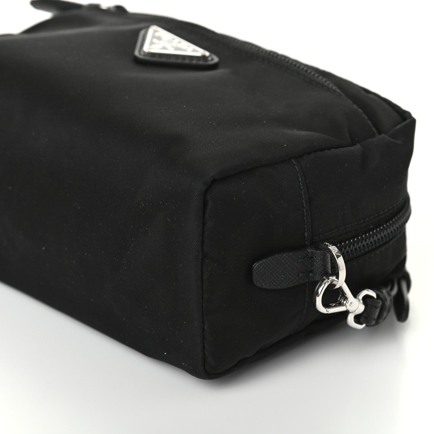 Prada Tessuto Nylon Wristlet Black 8 of 8