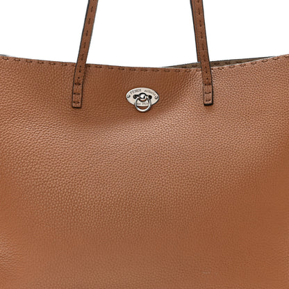 Fendi Cuoio Romano Selleria Bi-Color Large Carla Shopping Tote Mou Deserto 8 of 12
