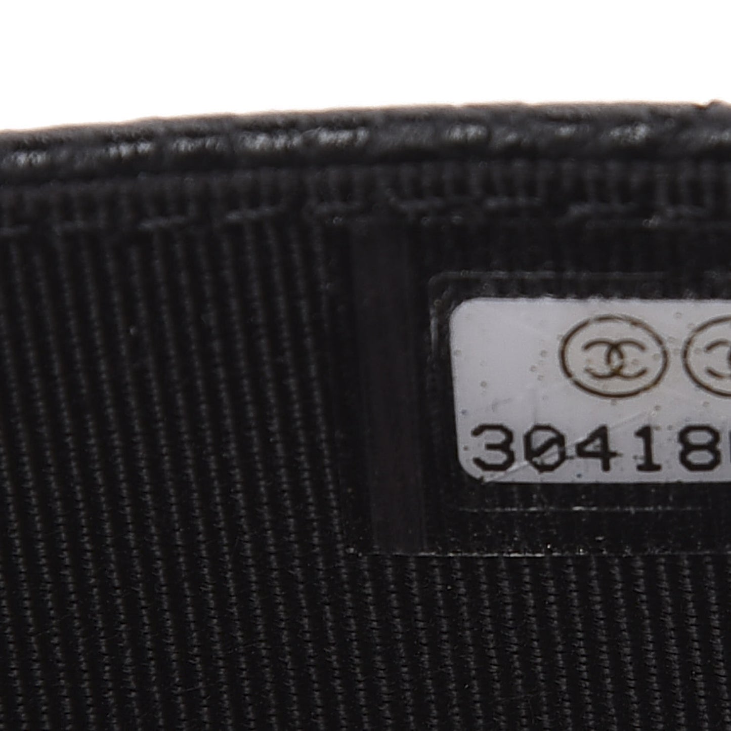 Caviar Quilted Flap Card Holder Wallet Black