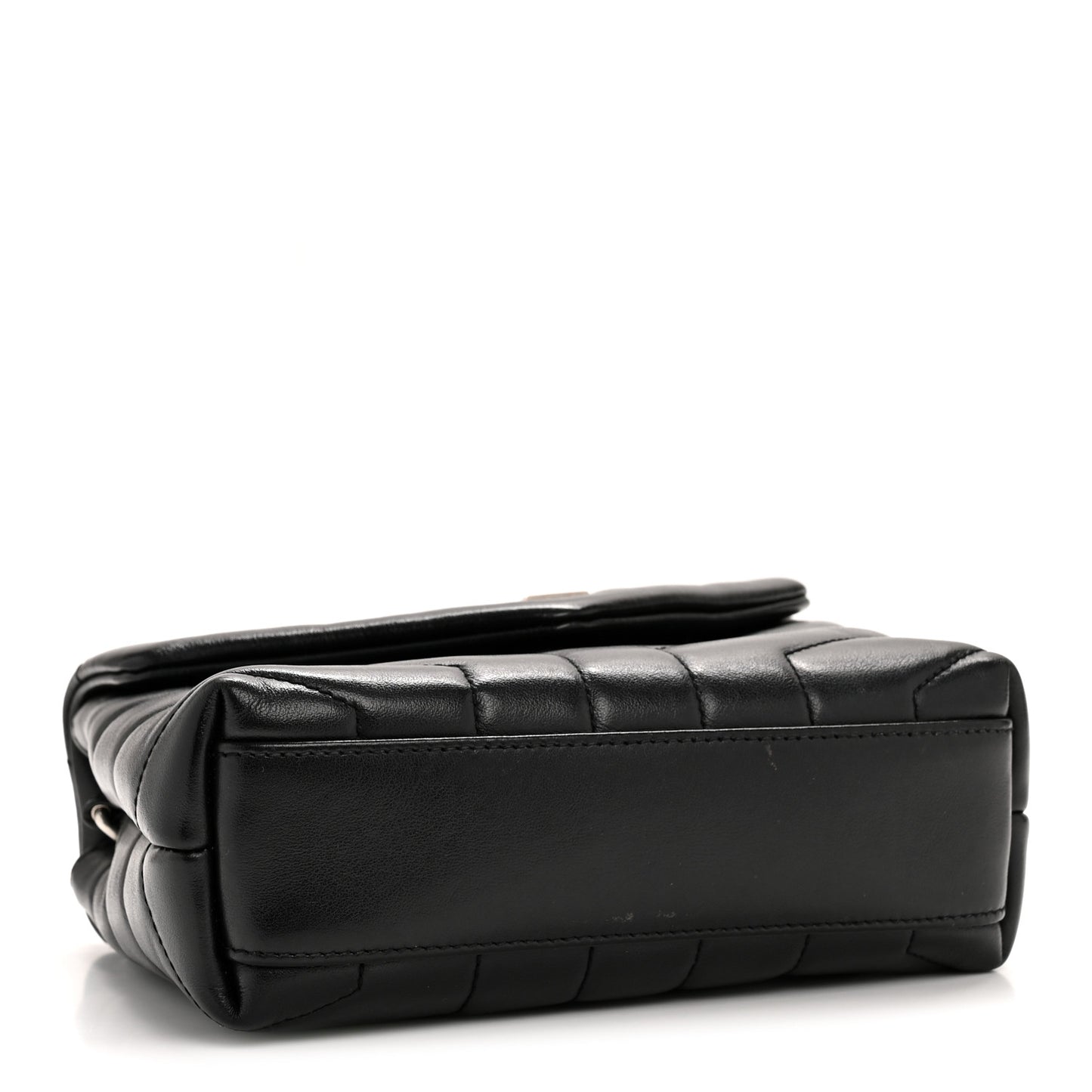 Calfskin Y Quilted Monogram Toy Loulou Crossbody Bag Black