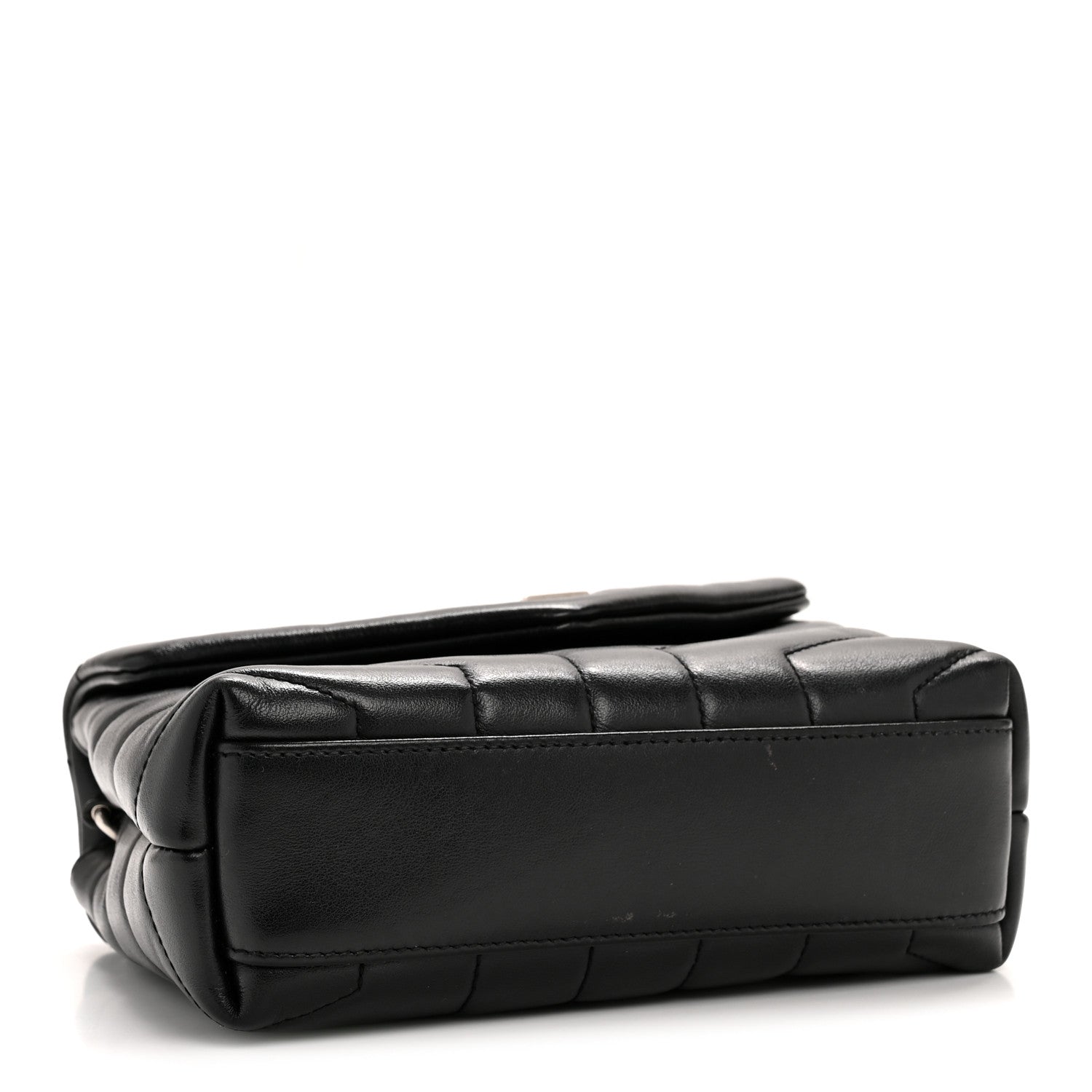 Saint Laurent Calfskin Y Quilted Monogram Toy Loulou Crossbody Bag Black 4 of 14