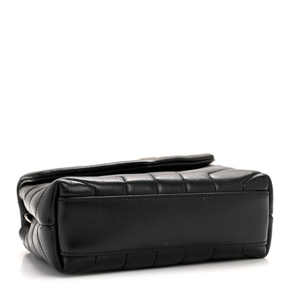 Saint Laurent Calfskin Y Quilted Monogram Toy Loulou Crossbody Bag Black 4 of 14