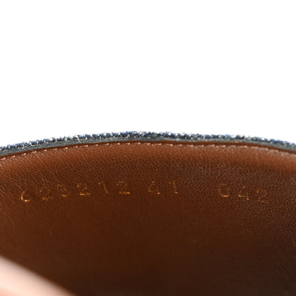 Gucci New Denim GG Monogram Angelina Platform 55mm Slide Sandals 41 Blue Tea 9 of 9
