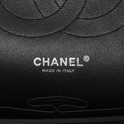 Chanel Crumpled Calfskin Quilted Jumbo Double Flap So Black 7 of 9