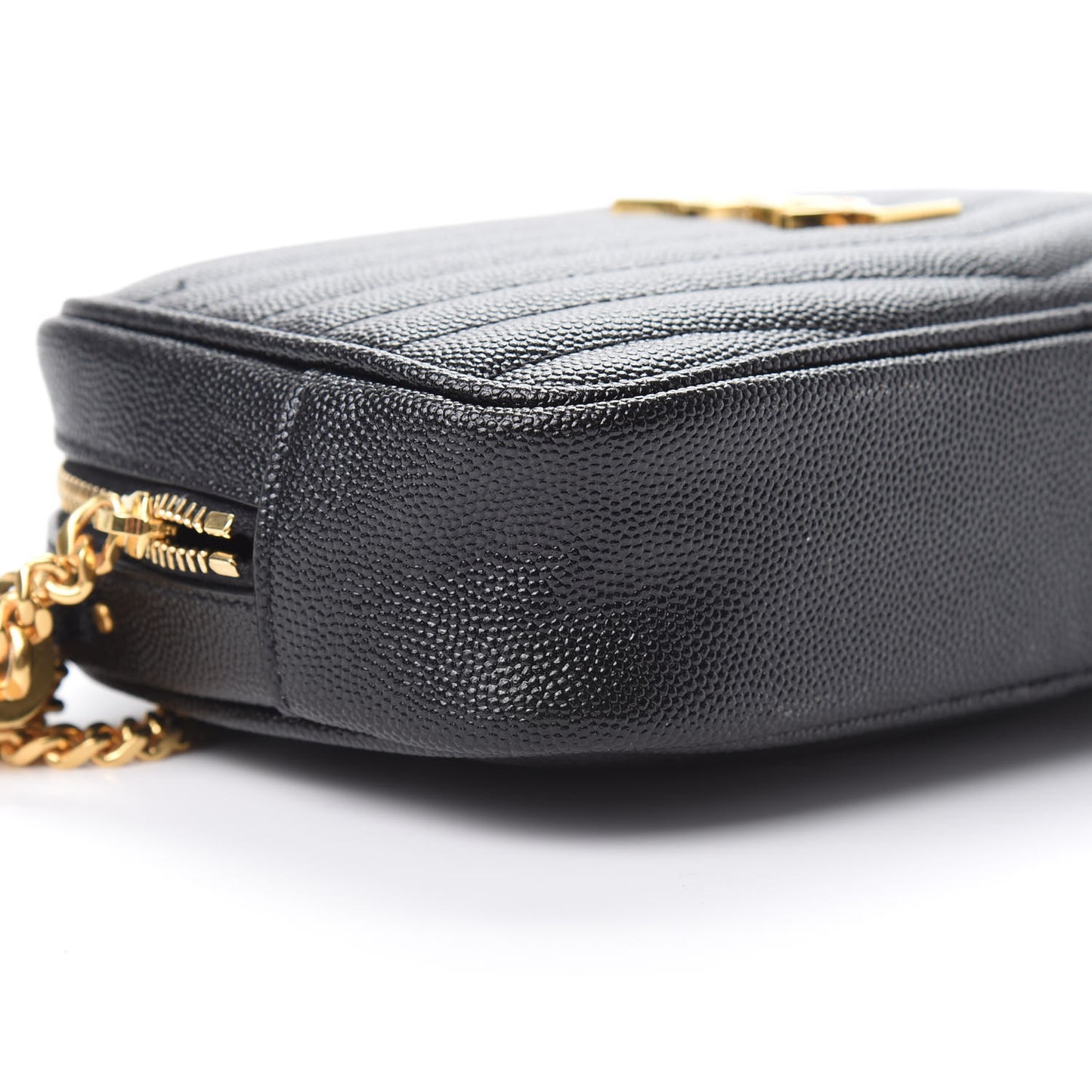 Grain De Poudre Matelasse Monogram Mini Lou Camera Bag Black