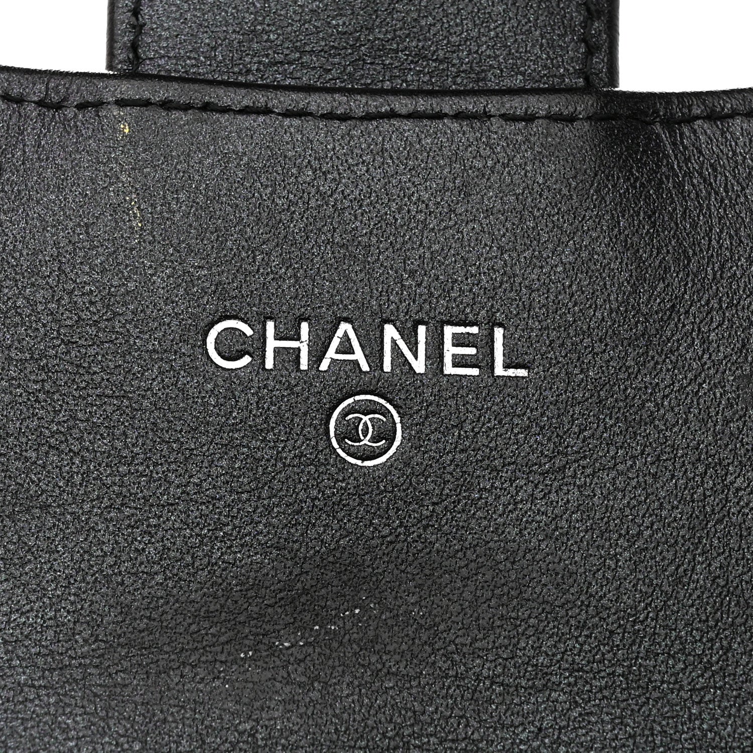 Chanel Patent Metallic Crumpled Calfskin Chevron Quilted Large Gusset Flap Wallet So Black 6 of 8