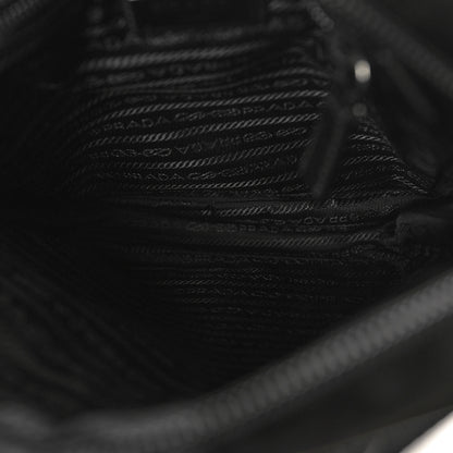 Prada Tessuto Nylon Saffiano Logo Messenger Bag Black 5 of 9