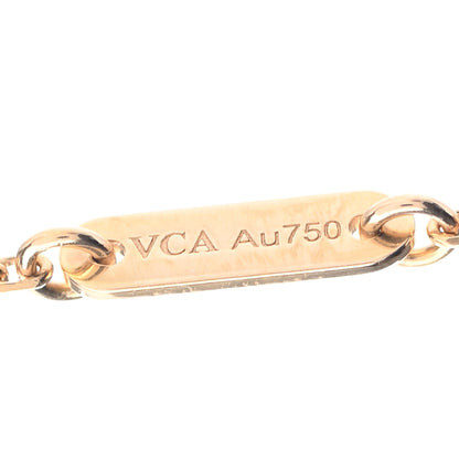 Van Cleef & Arpels 18K Yellow Gold Mother of Pearl Sweet Alhambra Pendant Necklace 4 of 6