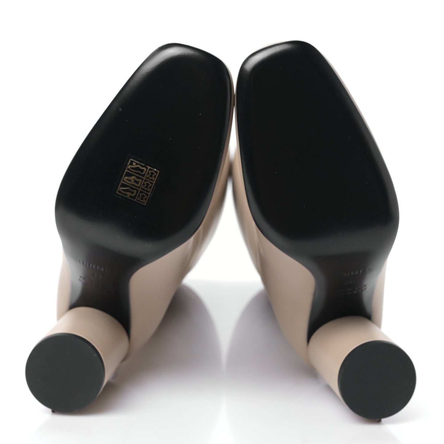 Calfskin Dressage Boots 38 Beige Argile
