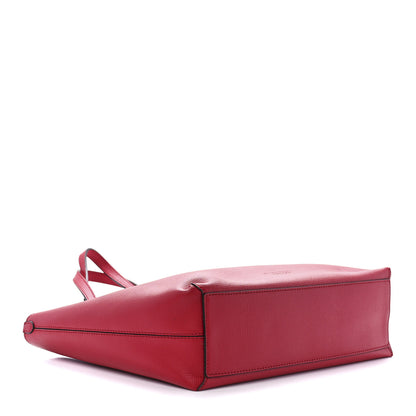 Burberry Haymarket Check Small Reversible Tote Poppy Red 6 of 20