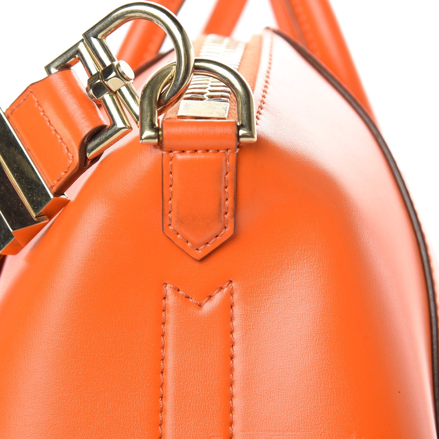 Shiny Lord Calfskin Medium Antigona Orange