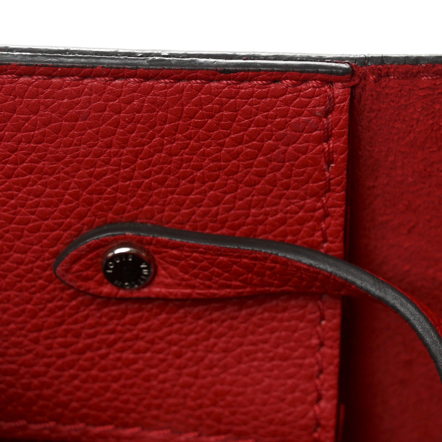 Louis Vuitton Calfskin Lockme Bucket Rubis 12 of 12