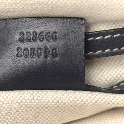 Gucci GG Plus Monogram Sellieria Calfskin Small Flap Messenger Bag Beige Blue 7 of 10