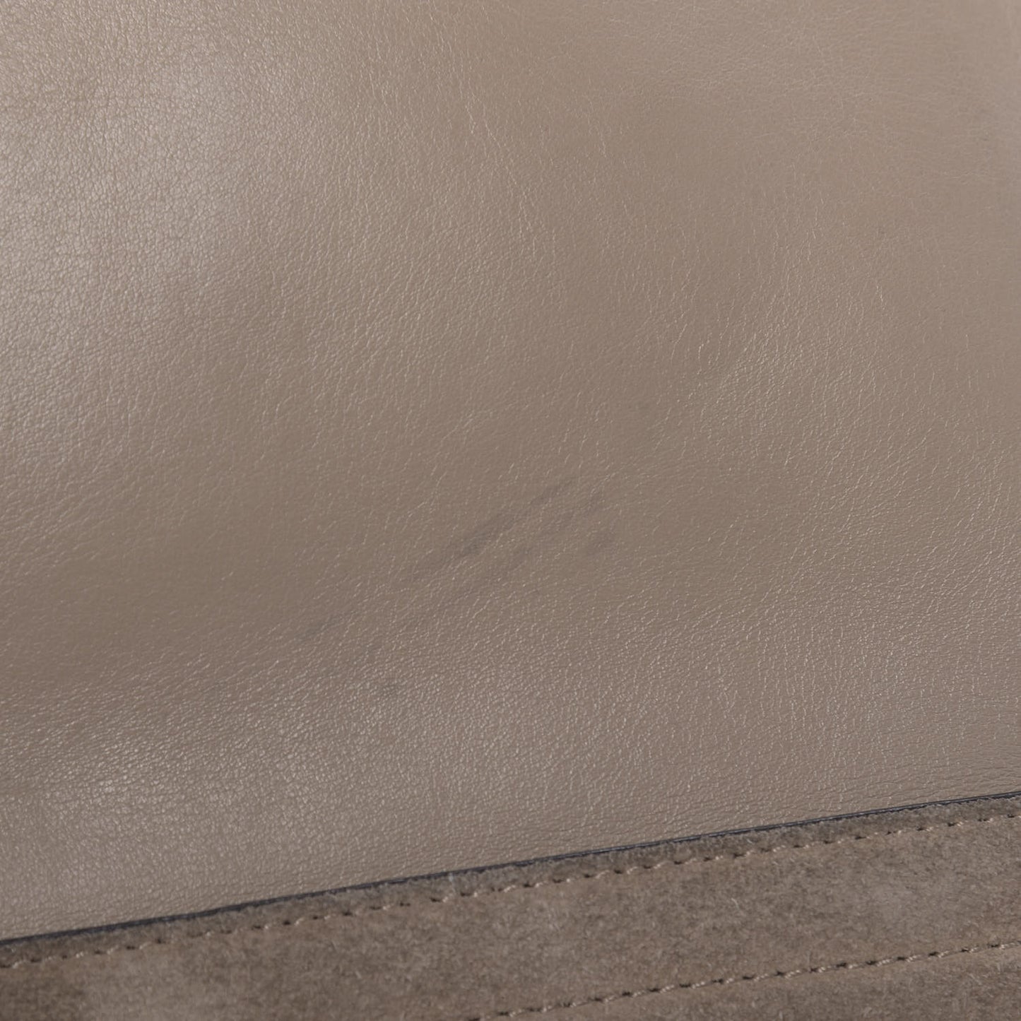 Calfskin Suede Medium Faye Shoulder Bag Motty Grey