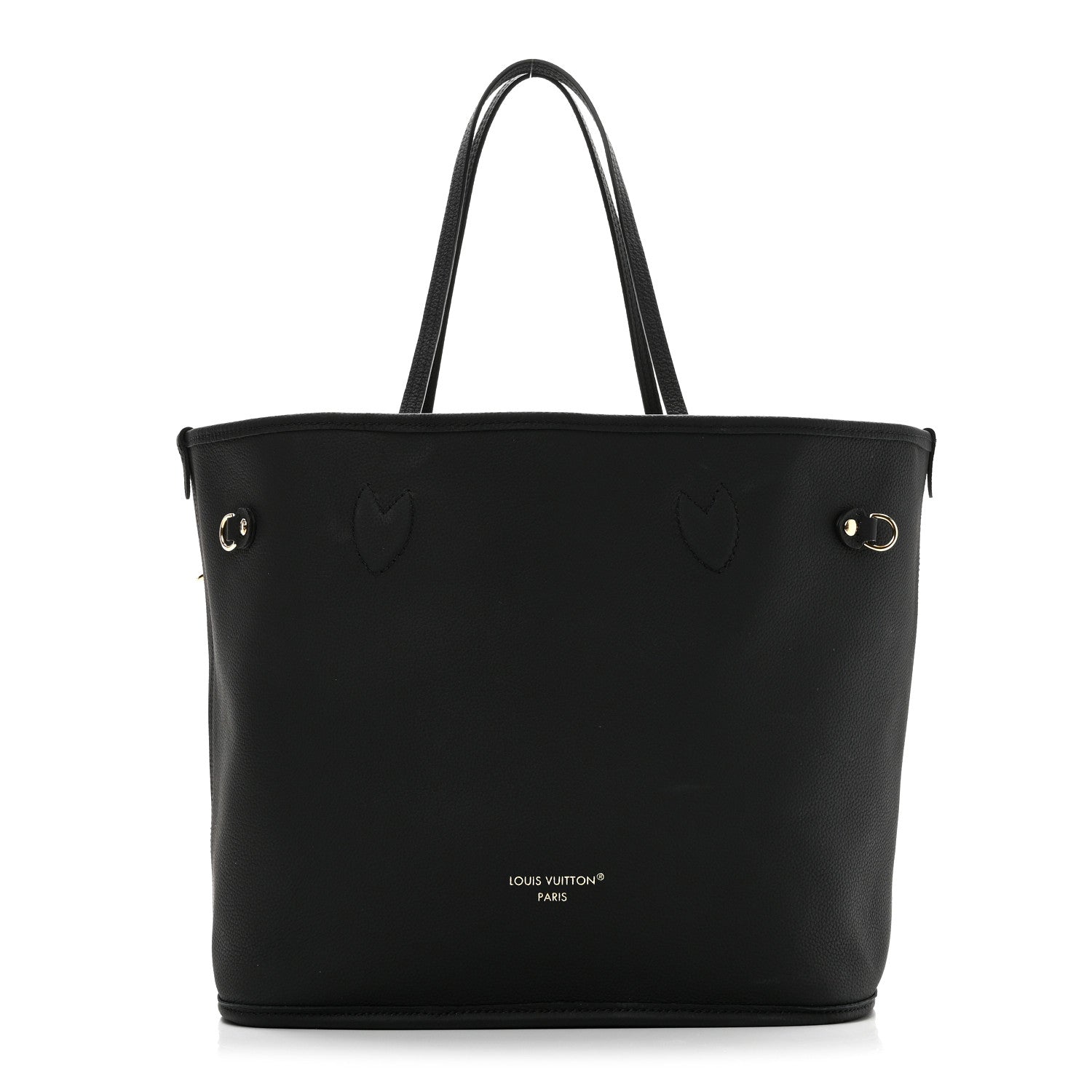 Louis Vuitton Monogram Calfskin Neo Neverfull Inside Out MM Black 3 of 16