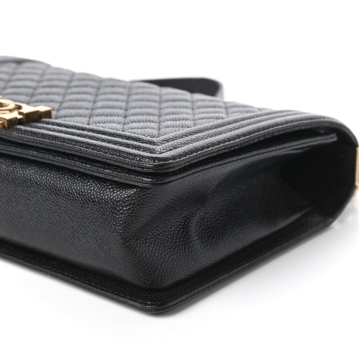 Caviar Quilted New Medium Boy Flap Black