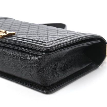Chanel Caviar Quilted New Medium Boy Flap Black 8 of 13