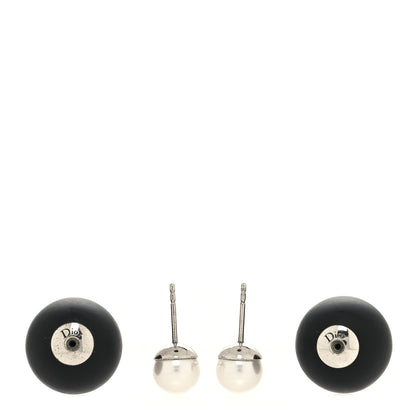 Christian Dior Mise En Dior Tribal Earrings Matte Black Pearl 3 of 4