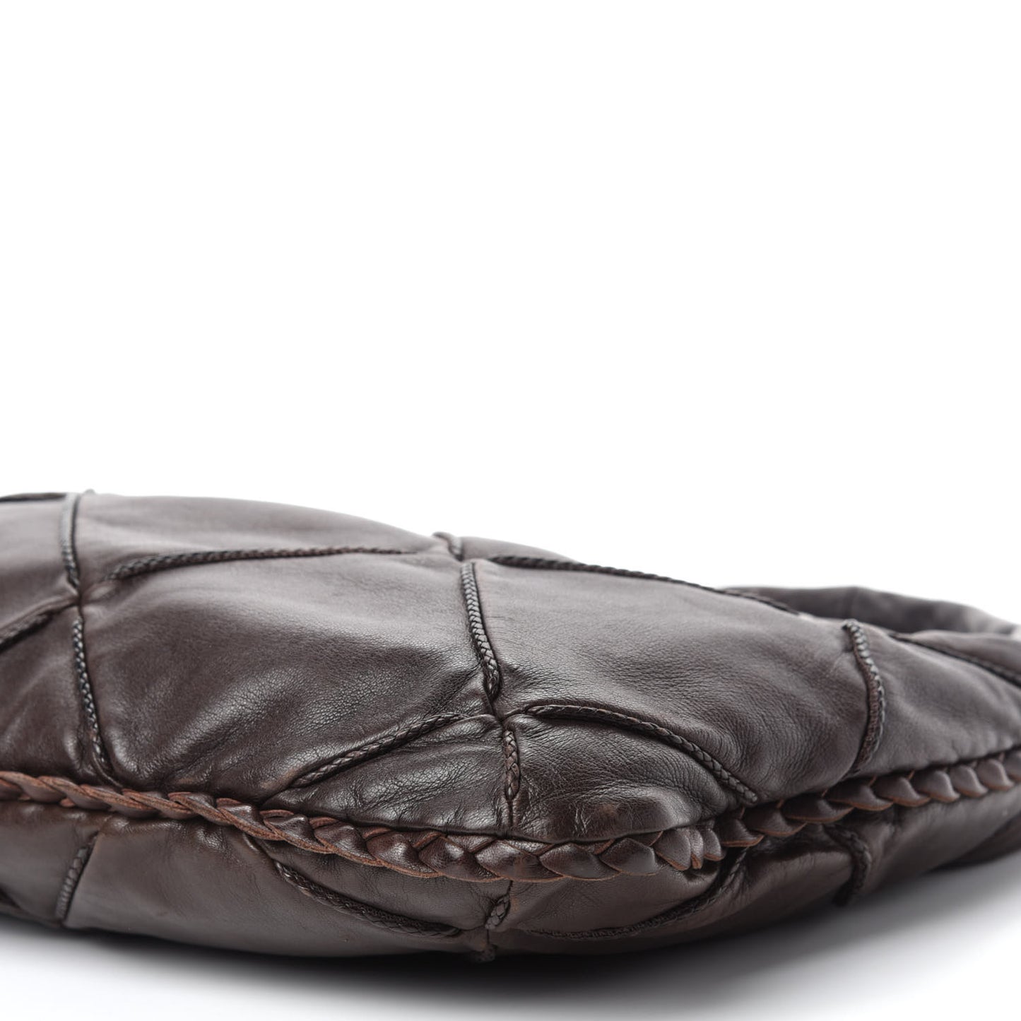 Nappa Quilted Medium Veneta Hobo Ebano