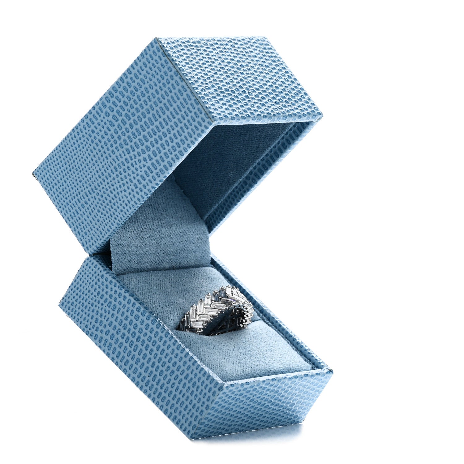 Anita Ko 18K White Gold Diamond Zipper Ring 55 7.25 5 of 5