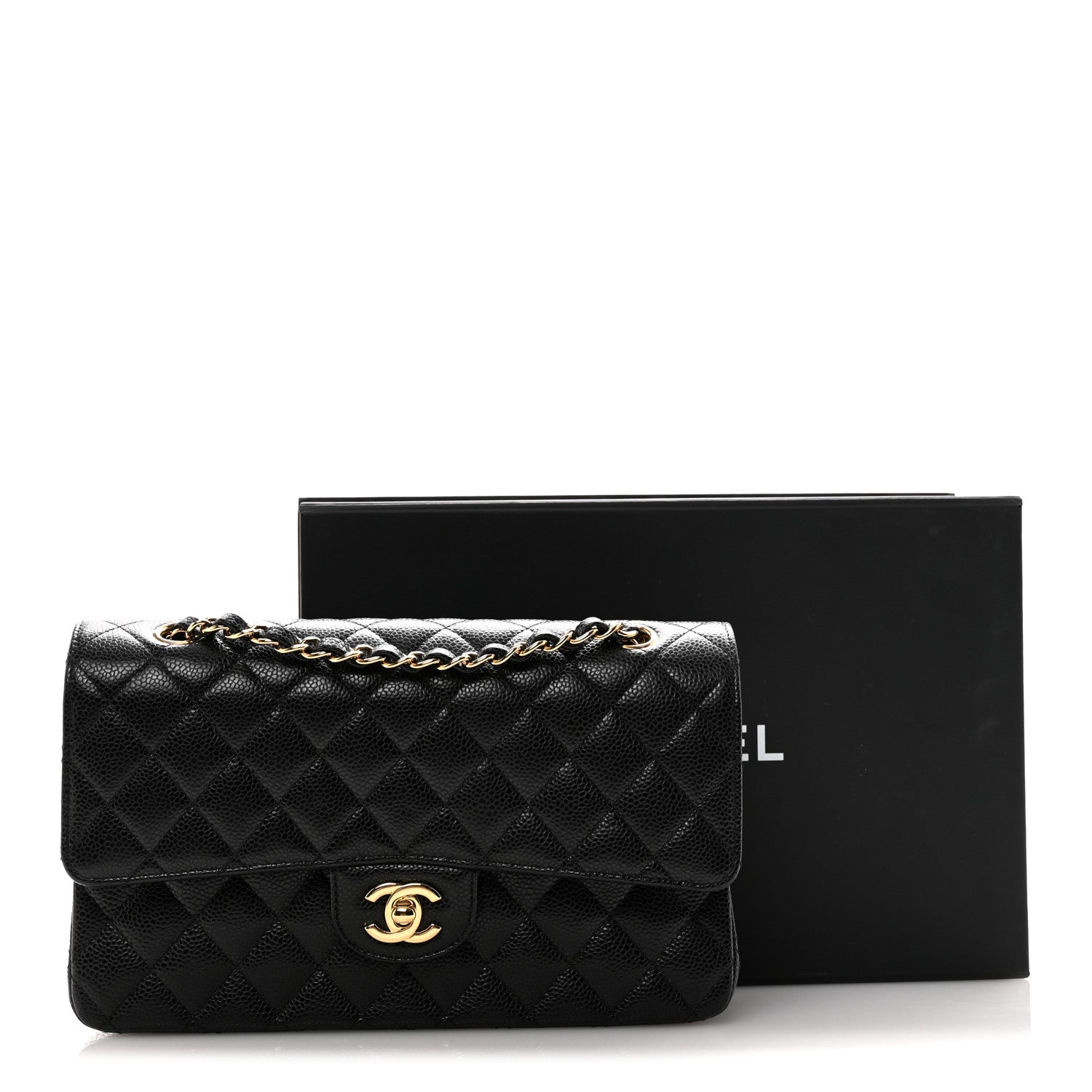 Chanel Caviar Quilted Medium Double Flap Black 11 of 11