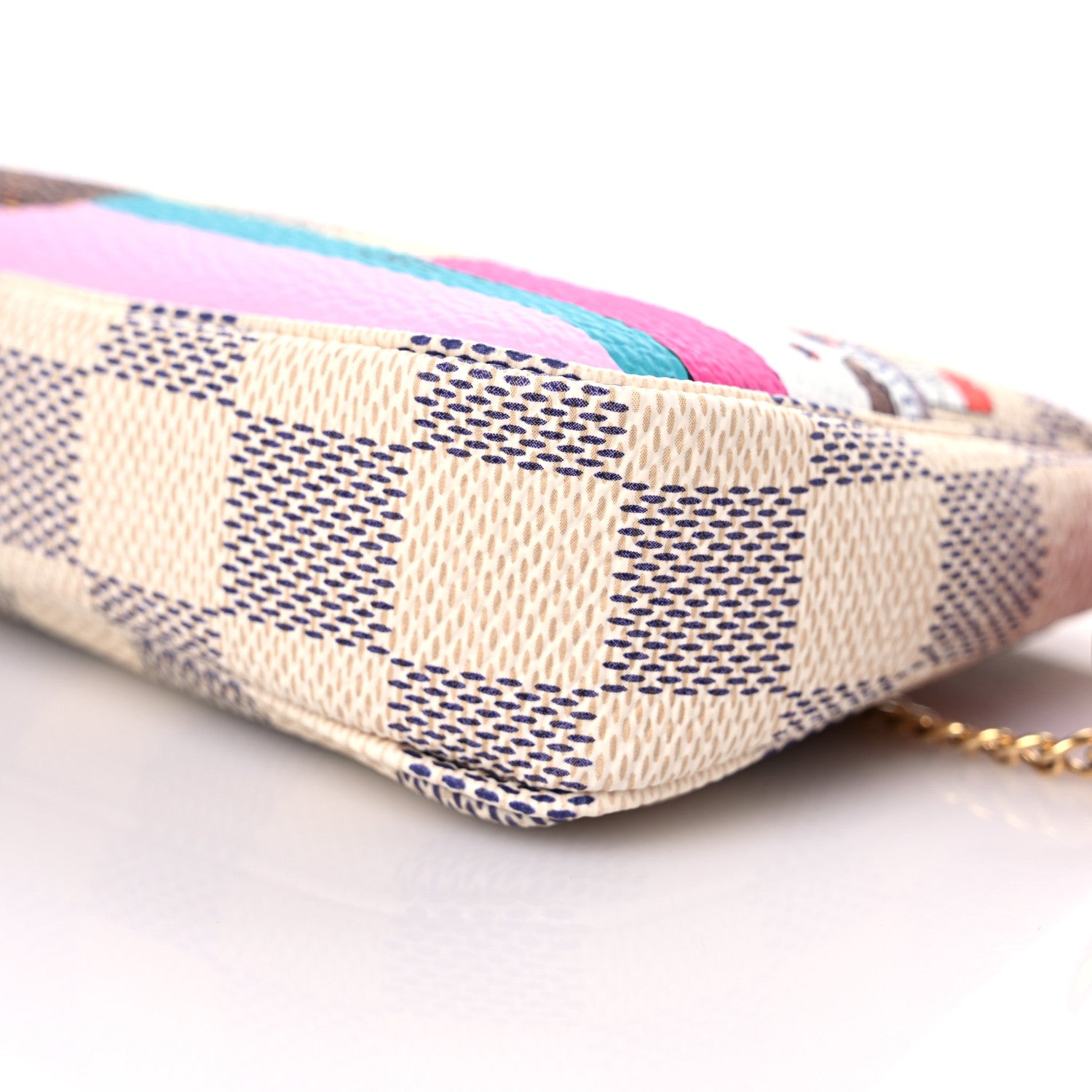 Louis Vuitton Damier Azur 2016 Christmas Animation Mini Pochette Accessories 10 of 10