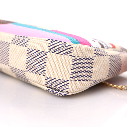 Louis Vuitton Damier Azur 2016 Christmas Animation Mini Pochette Accessories 10 of 10
