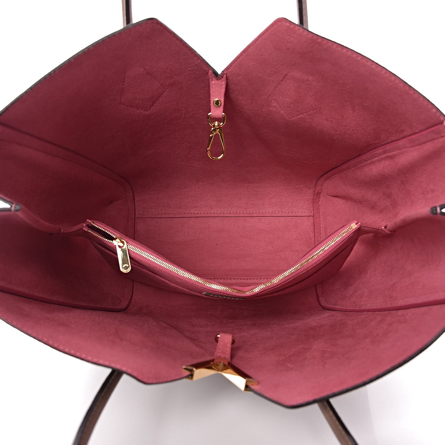 Calfskin Monogram Kimono Tote Taupe Glace