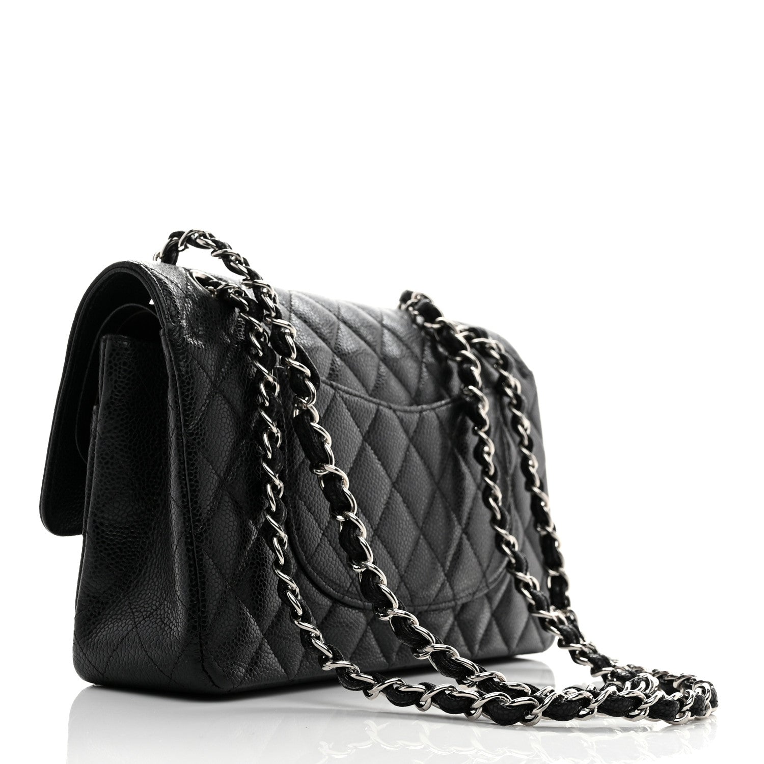 Chanel Caviar Quilted Medium Double Flap Black 2 of 10