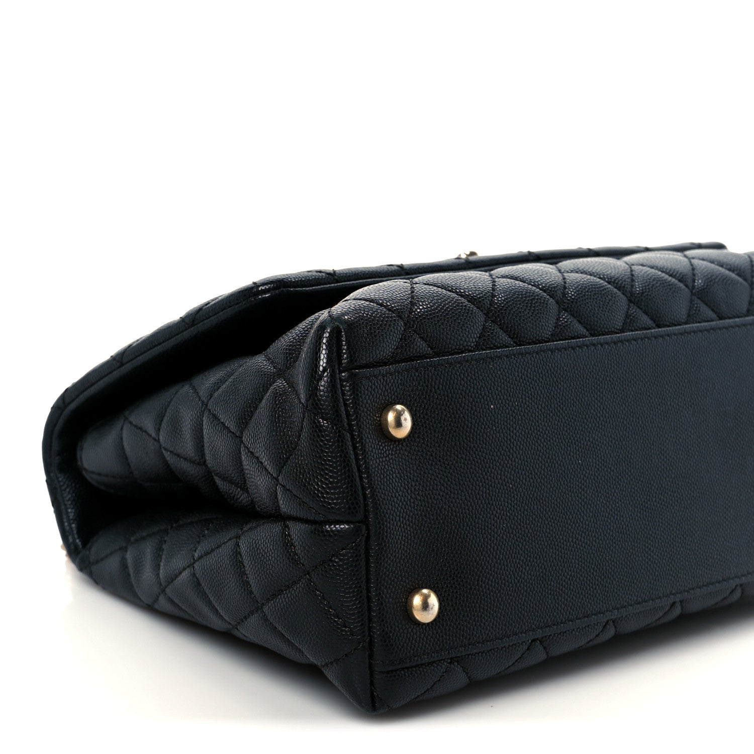 Chanel Caviar Quilted Small Coco Handle Flap Black 10 of 11
