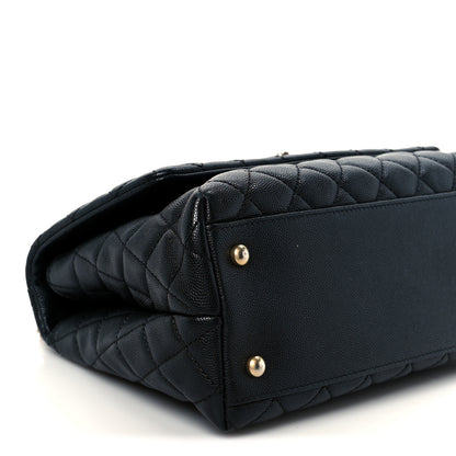 Chanel Caviar Quilted Small Coco Handle Flap Black 10 of 11