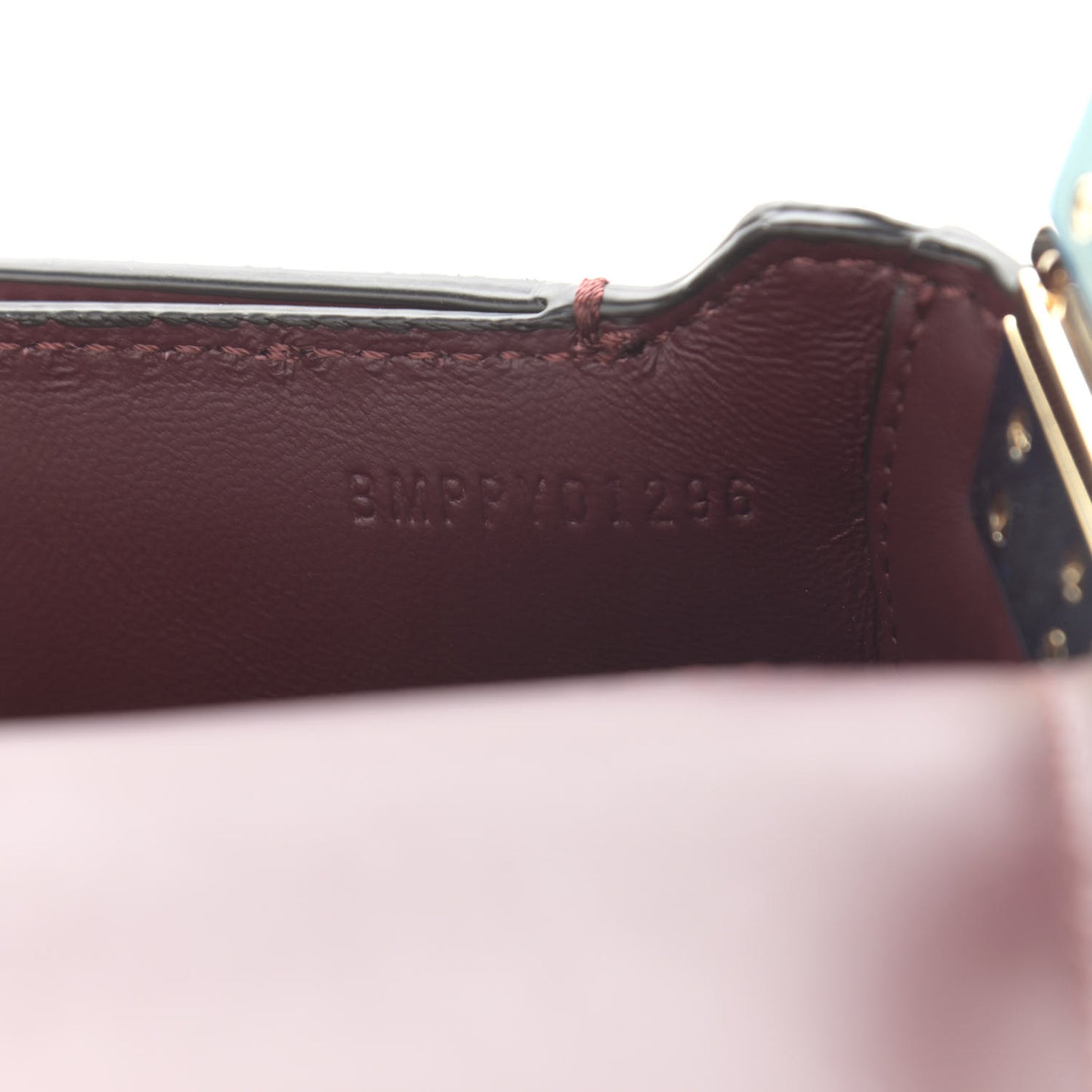 Calfskin Small Olympia Shoulder Bag Burgundy