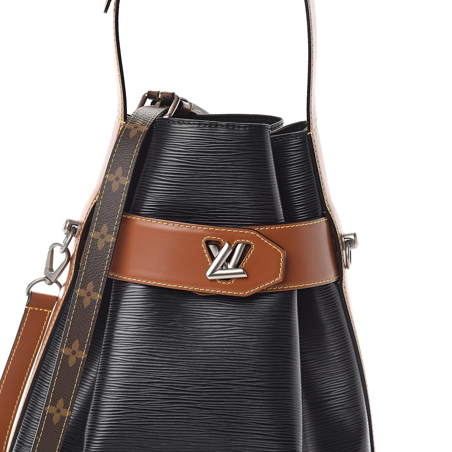 Louis Vuitton Epi Twist Bucket Black 7 of 11
