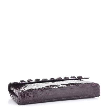 Nancy Gonzalez Crocodile Clutch Purple 4 of 8