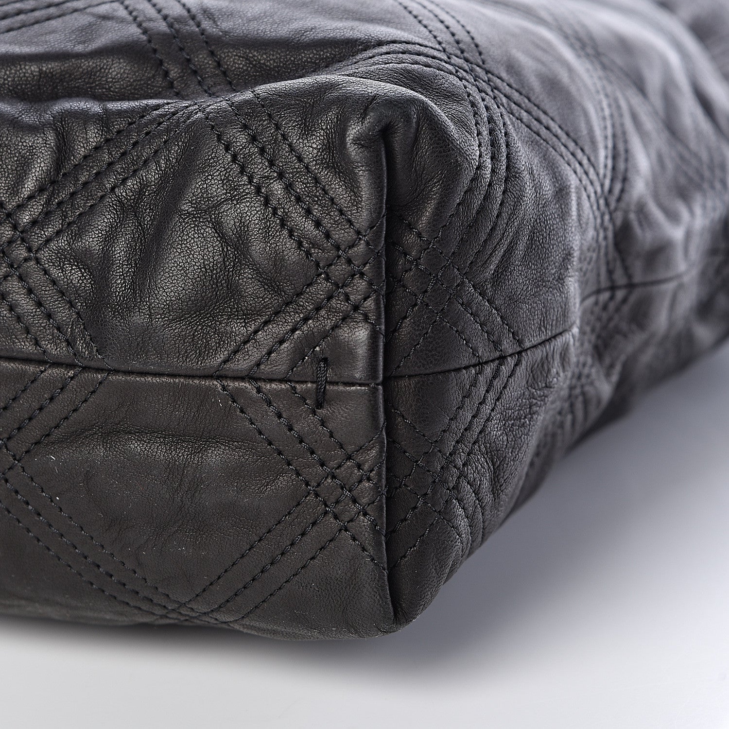 Lanvin Lambskin Stitched Tote Black 9 of 9