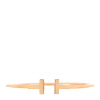 Tiffany 18K Rose Gold T Wire Bracelet 1 of 3